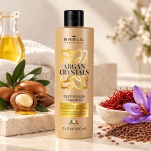 Brelil Professional Argan Crystals Deep Fusion maitinamasis šampūnas, 400|1000 ml